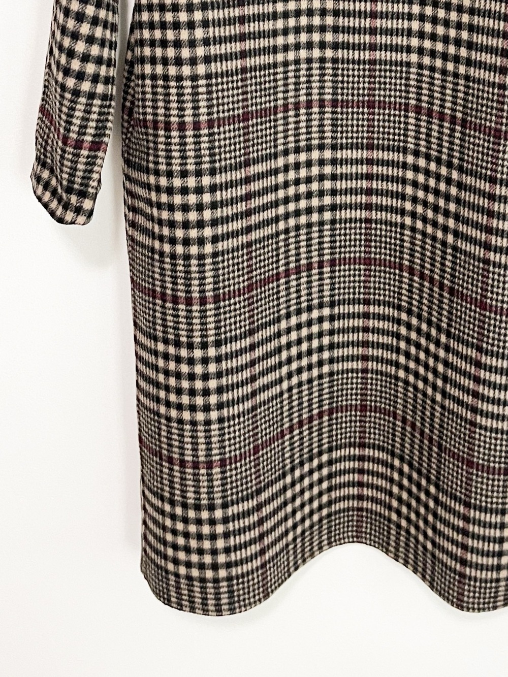 NWT Joseph Ribkoff Camel/Multi Plaid Double-Faced Coat Medium Style 253946 - Picture 8 of 10